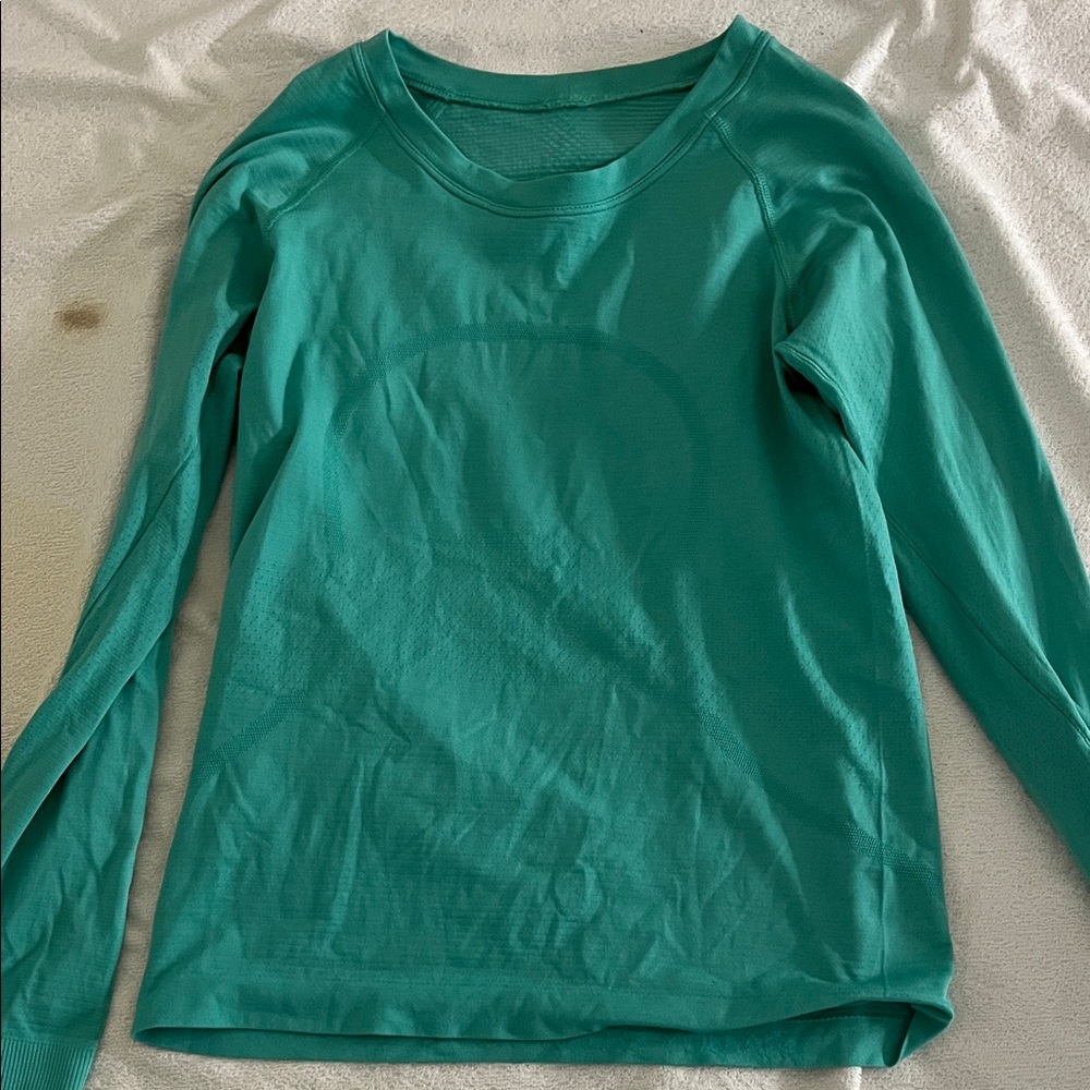 Teal Lululemon Long Sleeve Top